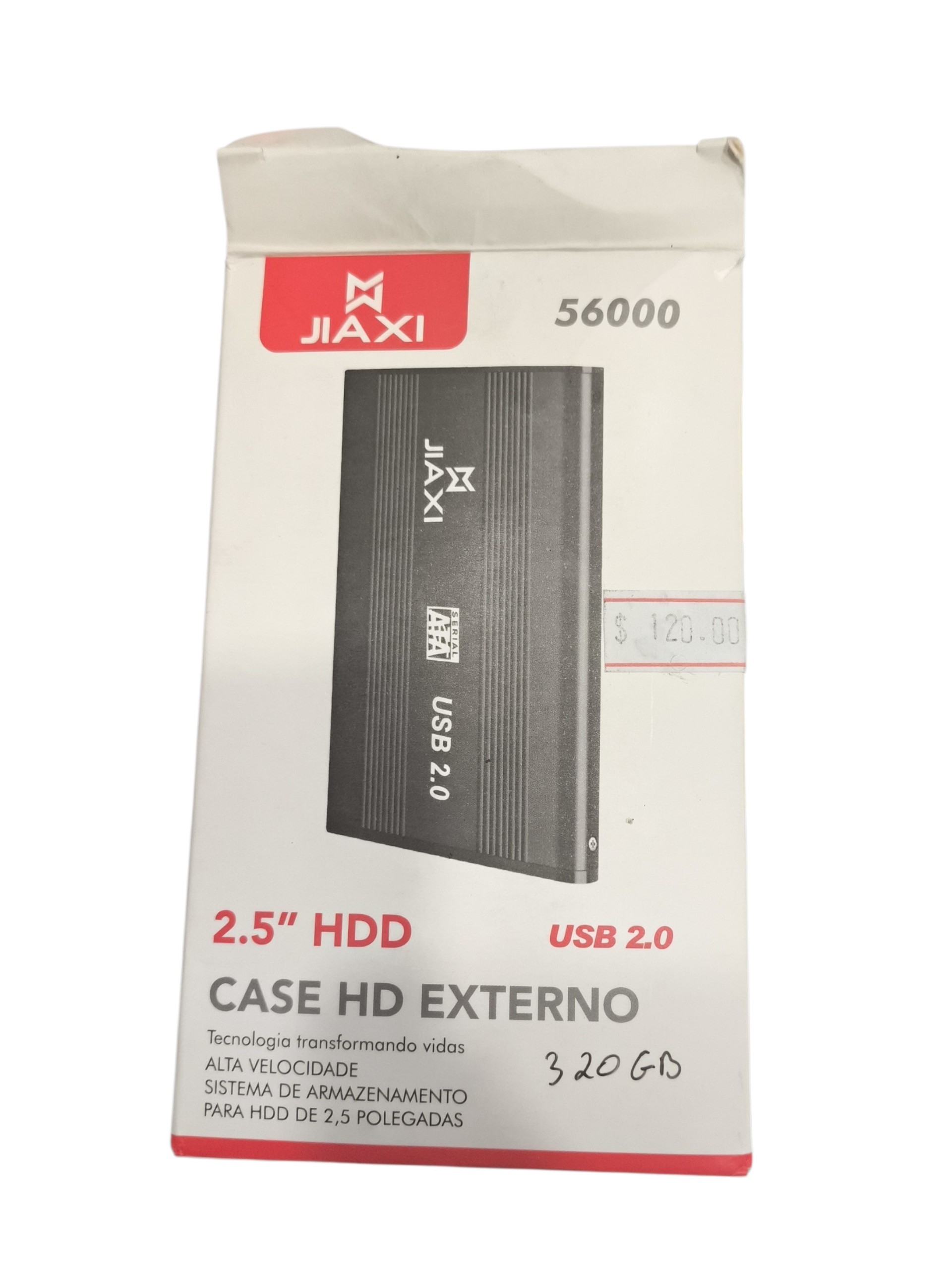 HD externo com case 320 Gb