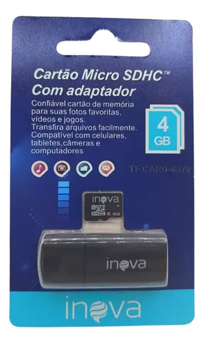 Cartão memória  4 gigas