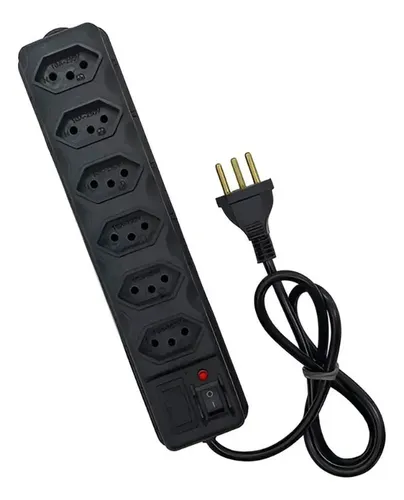 Protetor  elétrico 6 tomadas